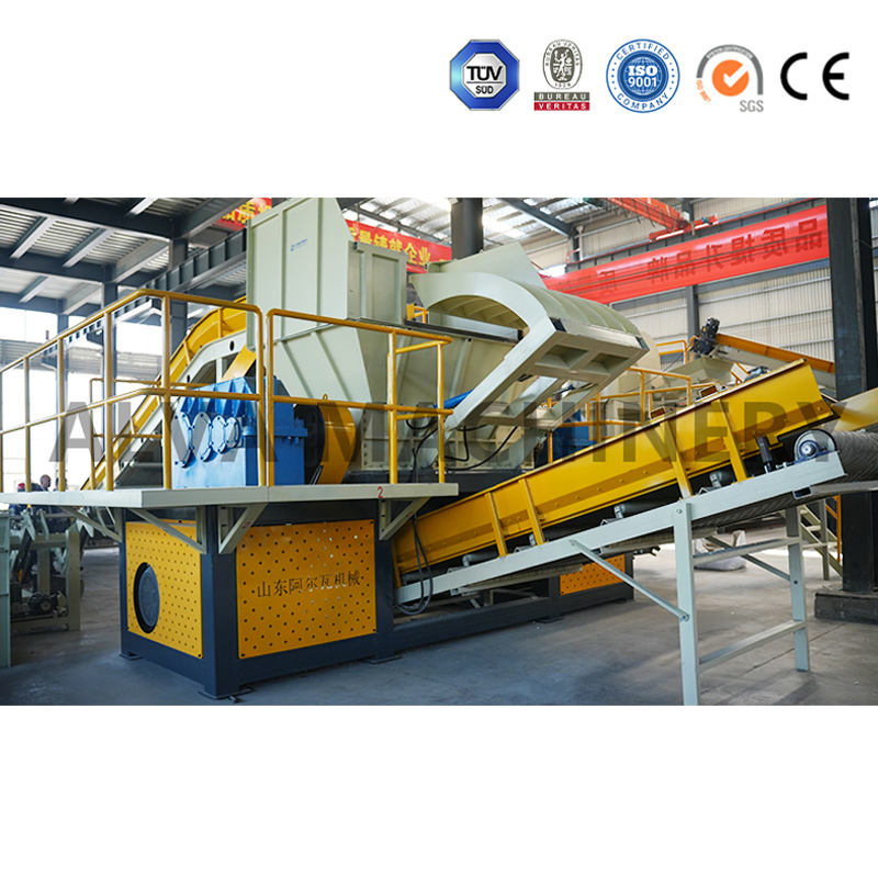 Double Shaft Shredder Machine for Metal Can Recycling