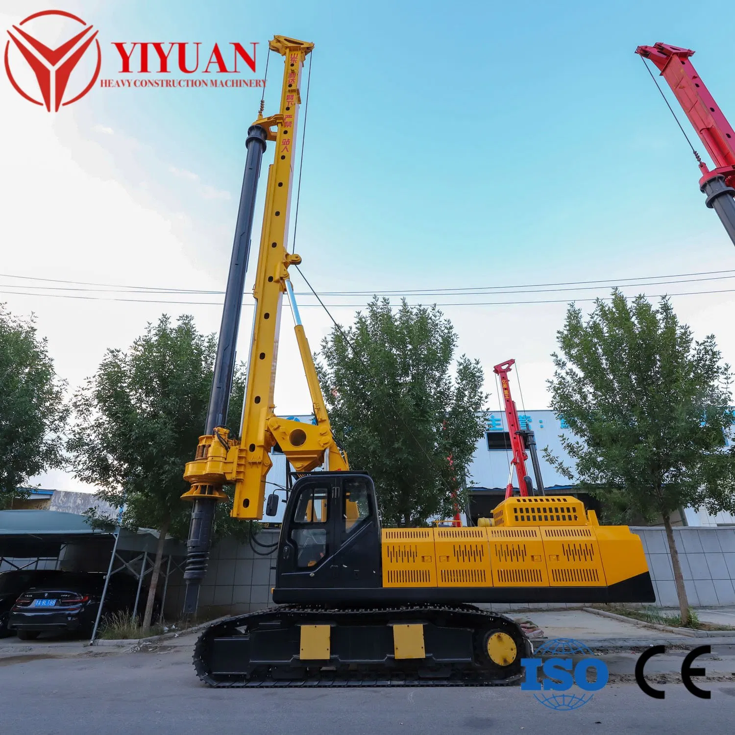 Powerful Hydraulic Rock Drilling Machine 50m Borehole Drilling Rig for Foundation Construction