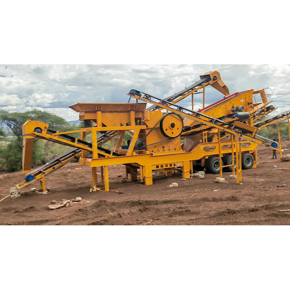 Stazione di frantumazione mobile su ruote per pietre, impianto mobile a cono per granito, oro, minerale di ferro, 50-300 T/H