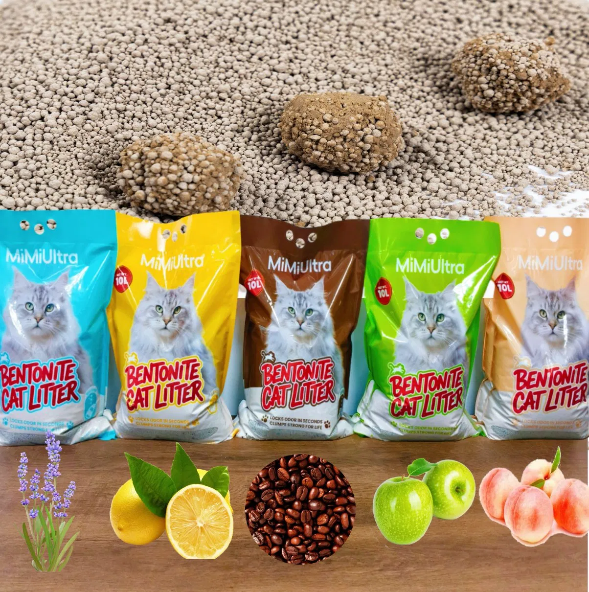 Premium 10L Clumping Bentonite Cat Litter for Easy Cleanup