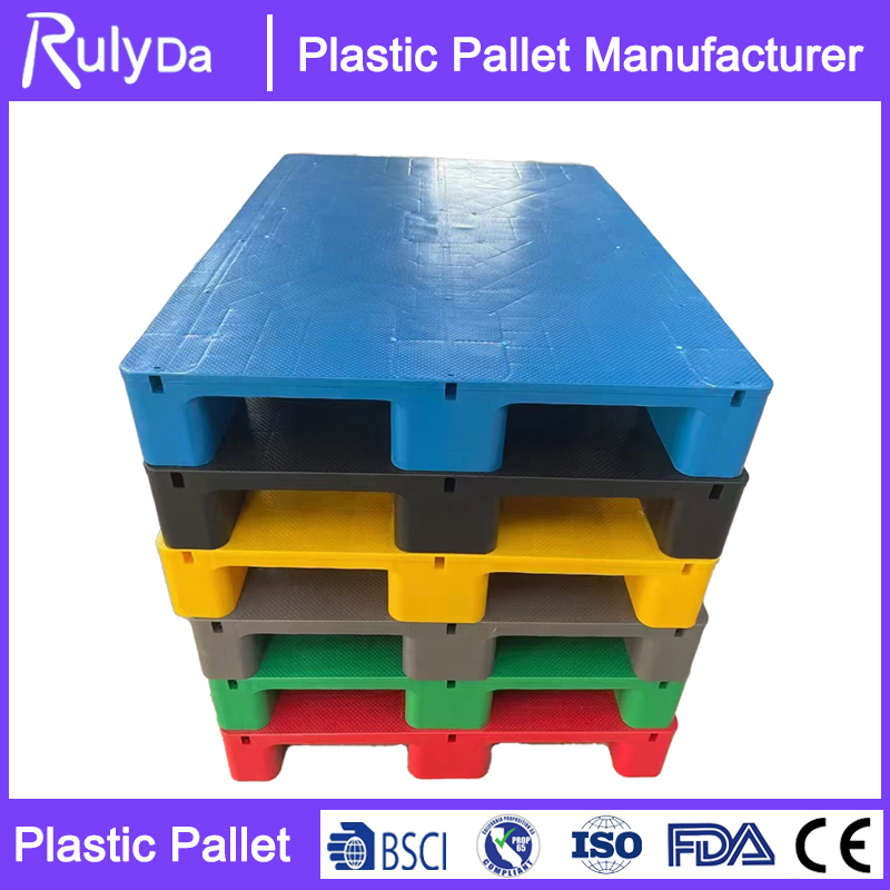 Heavy Duty Warehouse 4 Ways Entry Plastic Pallet