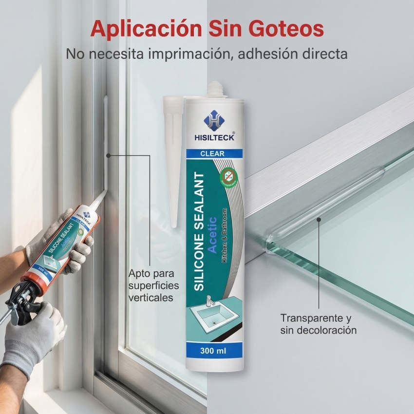 Eco-Friendly Low Voc Silicone Rubber Sealant - Long-Lasting Anti-Mold & Non-Toxic Aquarium Safe Adhesive for Home Repair Decoration