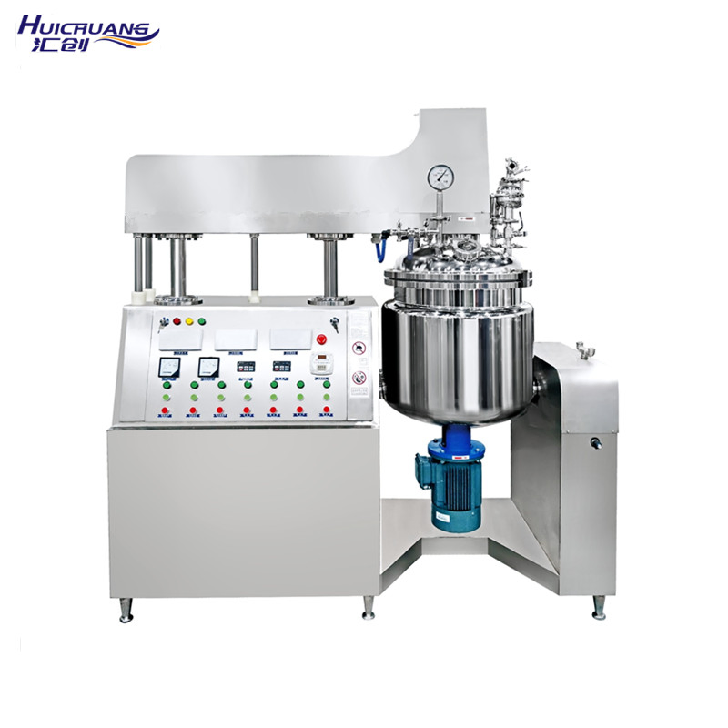 Daily Chemical Liquid Soap Shampoo Making Machine Cosmetic Lotion Emulsifying Hand Cream Vacuum Homogenizer Mixing Machine with Hydraulic Lifting