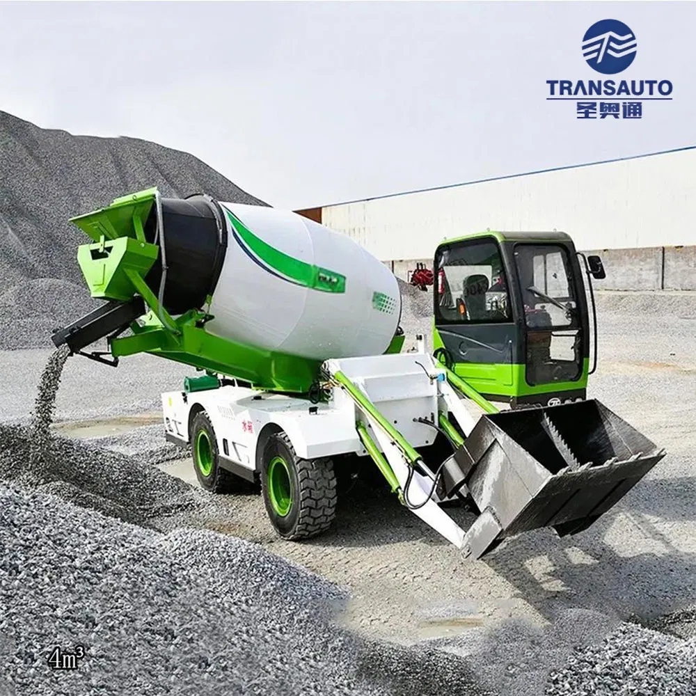 EPA Euro Hydraulic Mobile Self-Propelled Self-Loading 3m3 6m3 Mini Cement Pump Concrete Mixer Truck