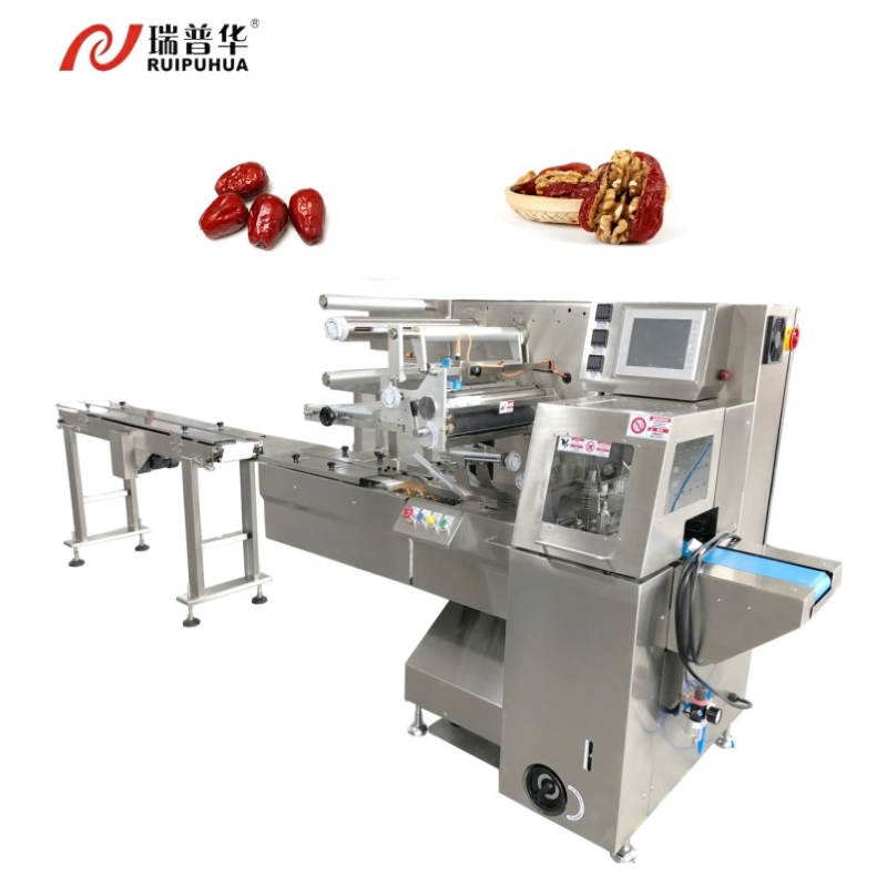 Jujube Dried Fruits Tray Horizontal Pillow-Shaped Reciprocating Flow Packaging Machine for Fruit Vegetable