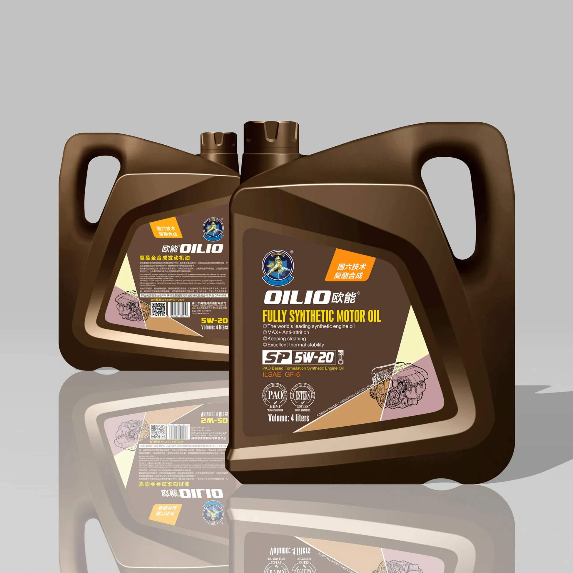 Fully Synthetic Automotive Engine Oil Lubricant SAE 0W20/0W30/0W40/5W30/5W40