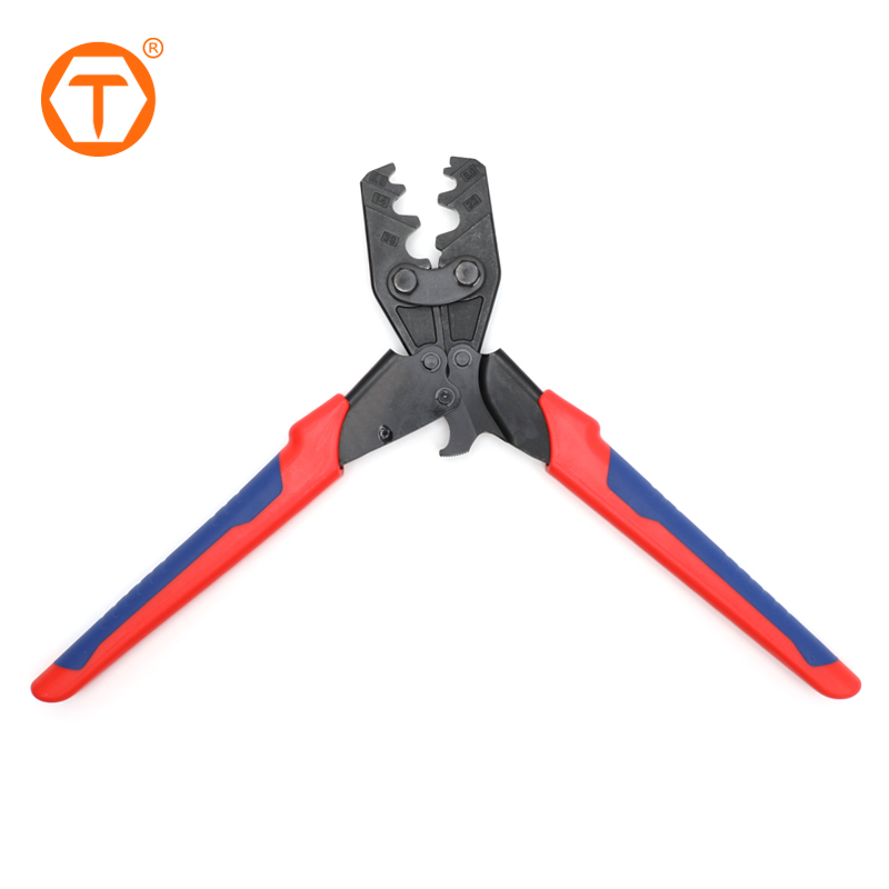 Japanese Style Labor-Saving Crimper Plier Non-Insulated Terminal Ratchet Crimping Tool for 5.5-38mm² Connectors