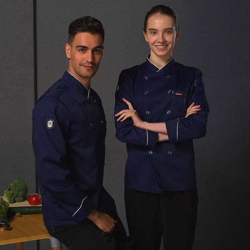 Customizable Short Sleeve Chef Coat Restaurant Manager Uniform with Custom Design Printing