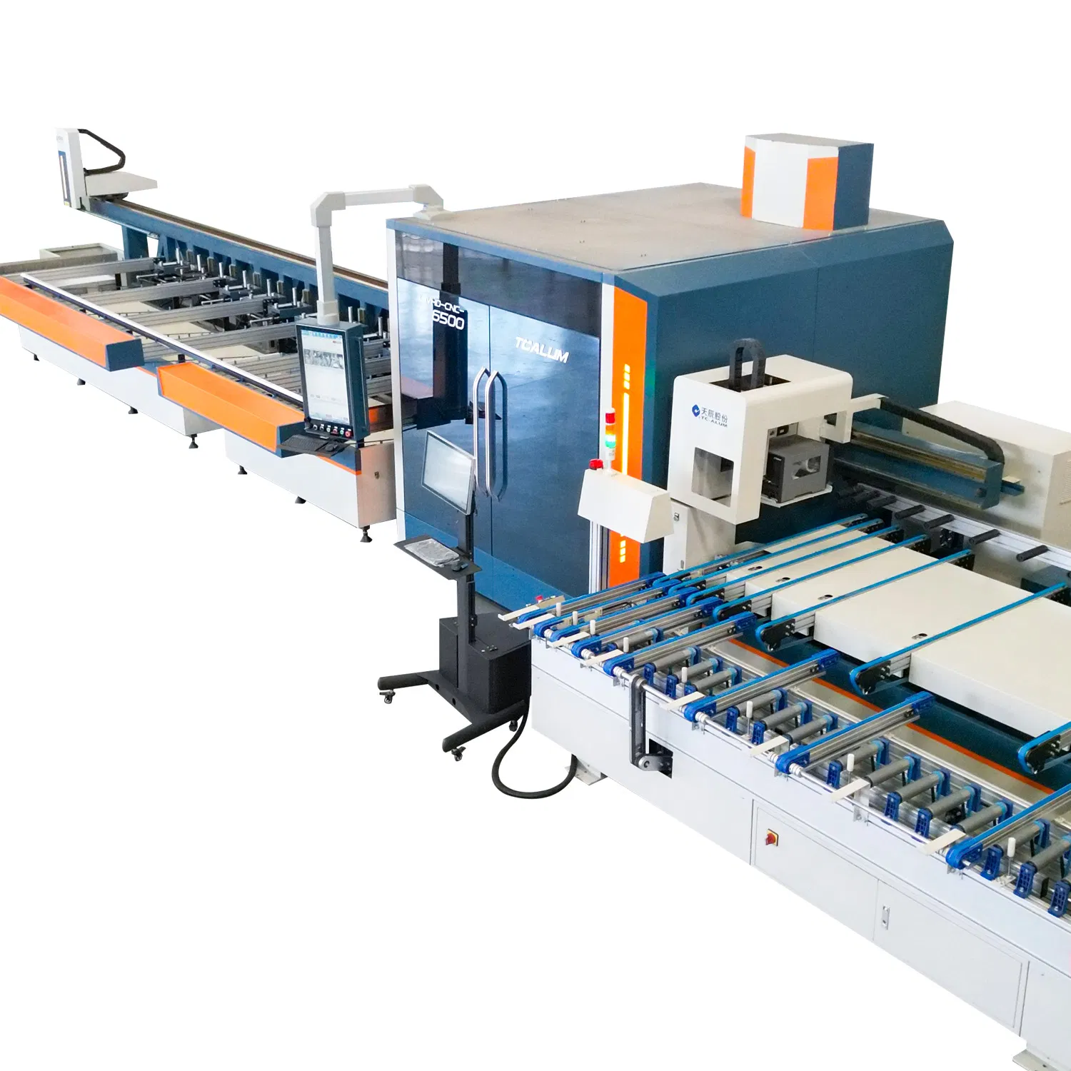 Intelligent Integrated Production Line for Aluminum Window & Door Drilling, Milling & Sawing