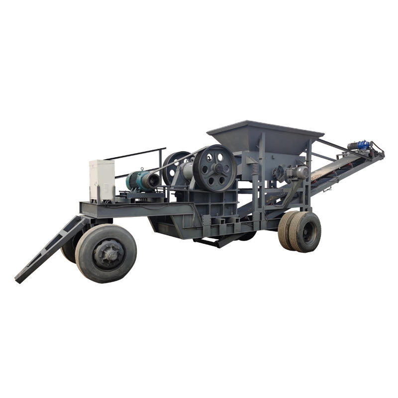 Tragbare Mini-Diesel-Motor-Backenmühlen-Brecheranlage Kleine mobile Brechmaschine