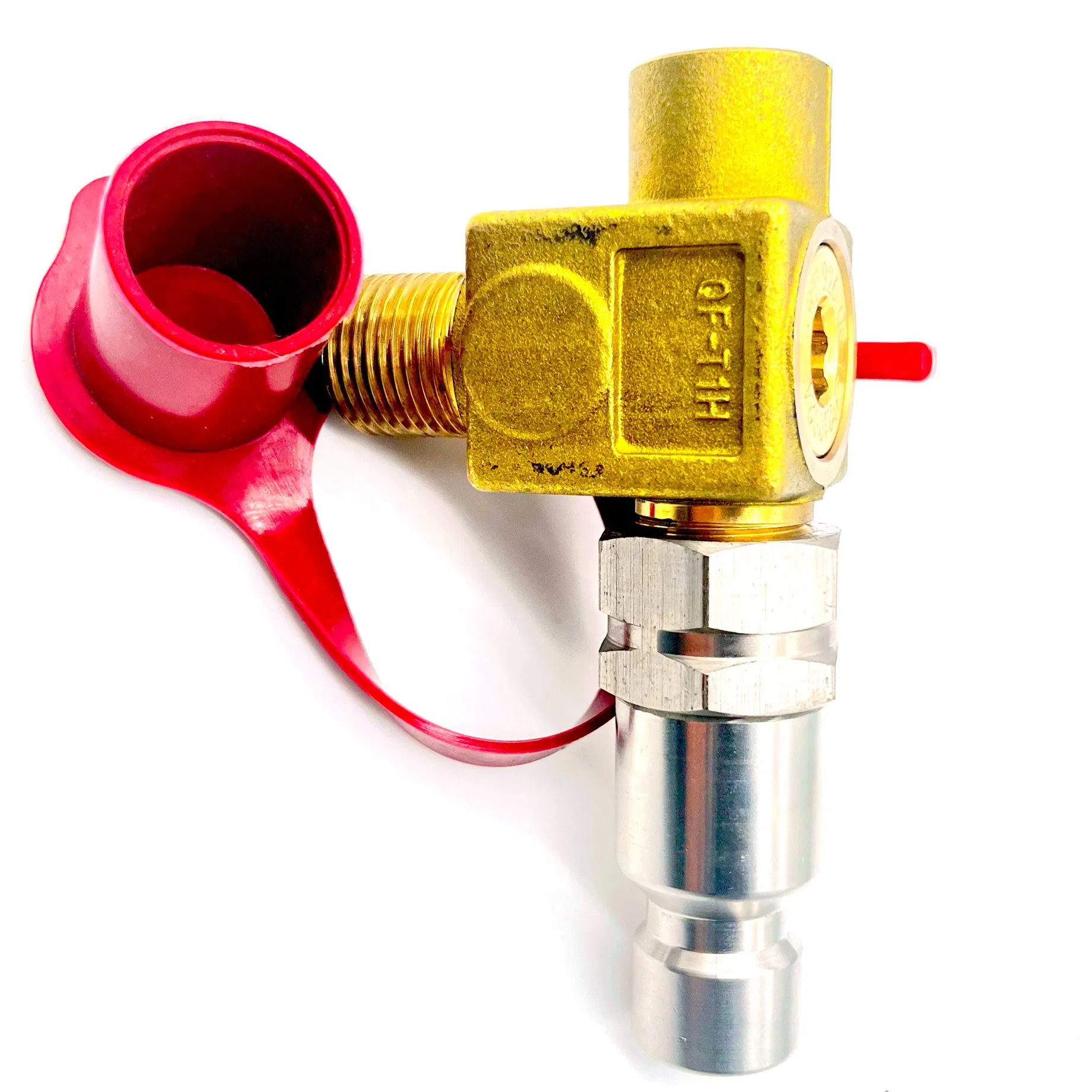 Brass LNG CNG Valve Inflation Filling Nozzle Fast Filling Valve for NGV Nature Gas Vehicle Cylinder