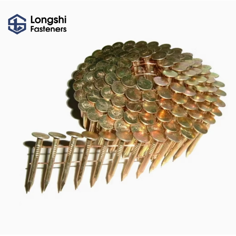 Clavos de acero en rollo duraderos para construcción pesada