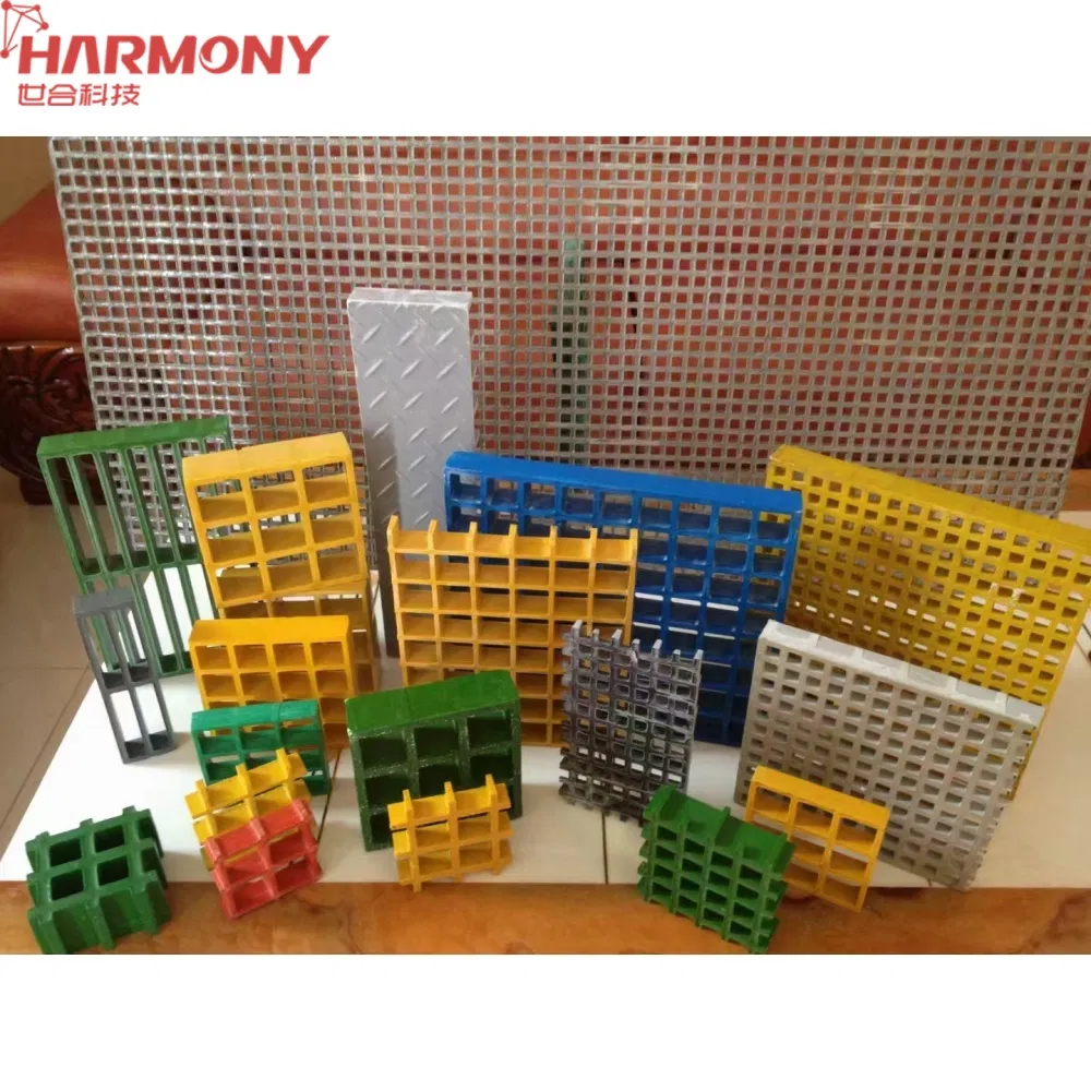 Customized Color Tree FRP Floor Grating Fiberglass FRP GRP Plastic Composite Panel