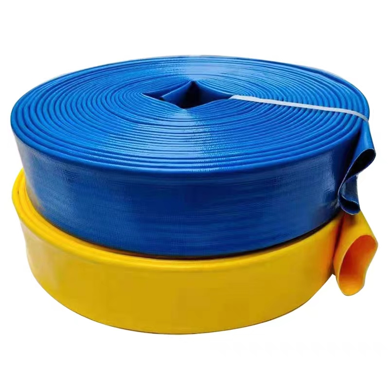 Agricultural Irrigation 2 4 6 8 Inch PVC Layflat Hose Flexible Pump Discharge Lay Flat Water Hose