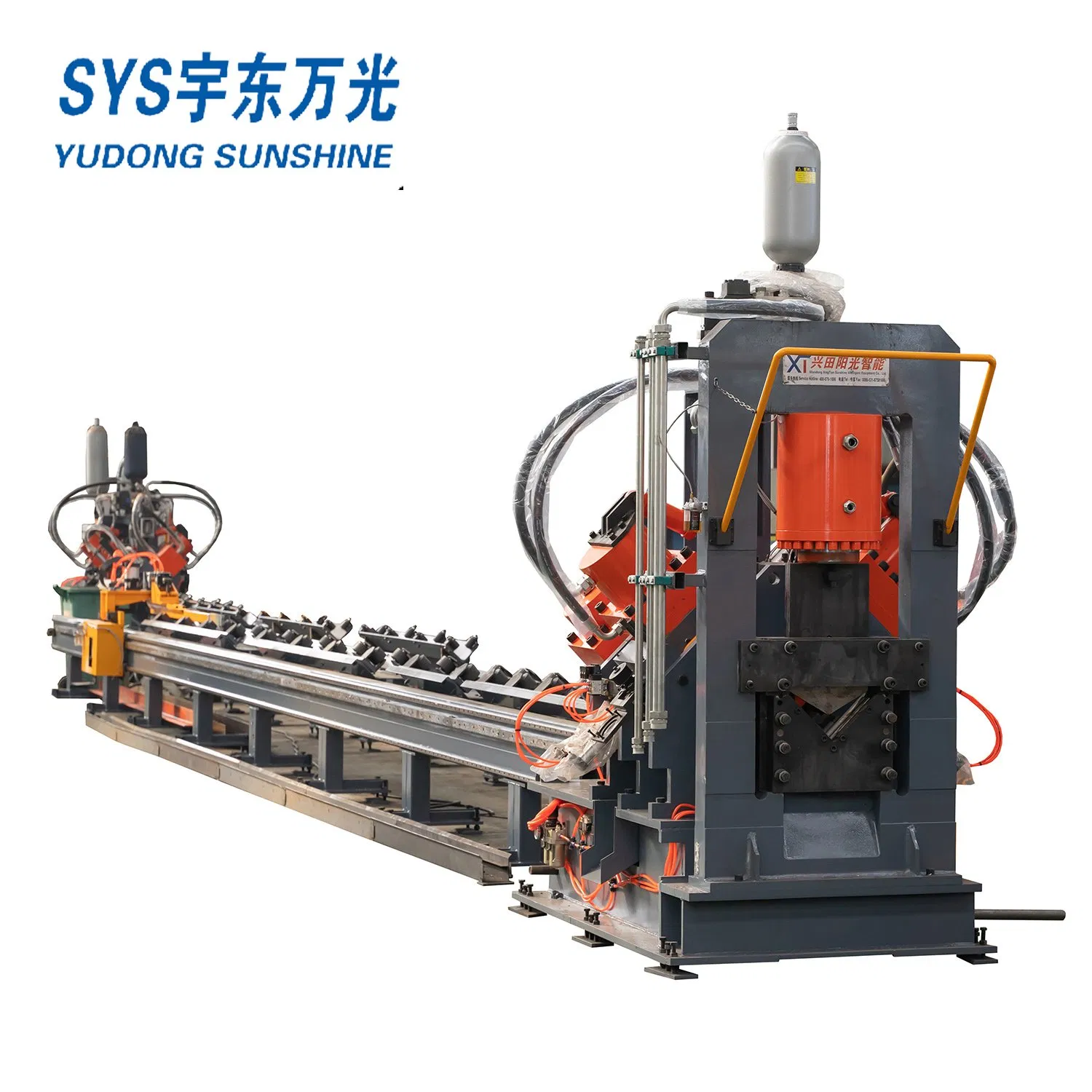 CNC Marking Punching and Cutting Machine for Steel Angles Model YJX1516