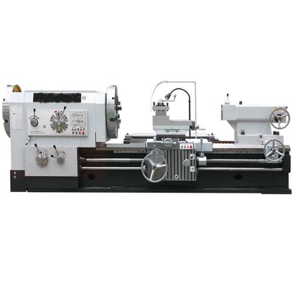Industrial Machinery Precision Big Bore Horizontal Universal Parallel Heavy Duty Manual Metal Torno Machine Tools Conventional Pipe Threading Lathe
