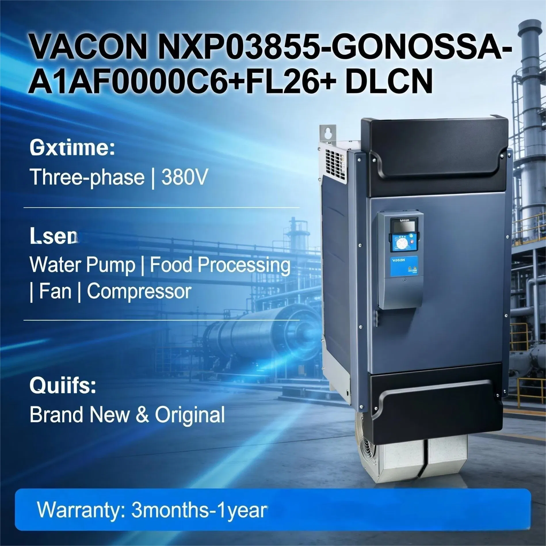 Genuine Vacon NXP03855-GONOSSA-A1AF0000C6+FL26+ DLCN Inverter