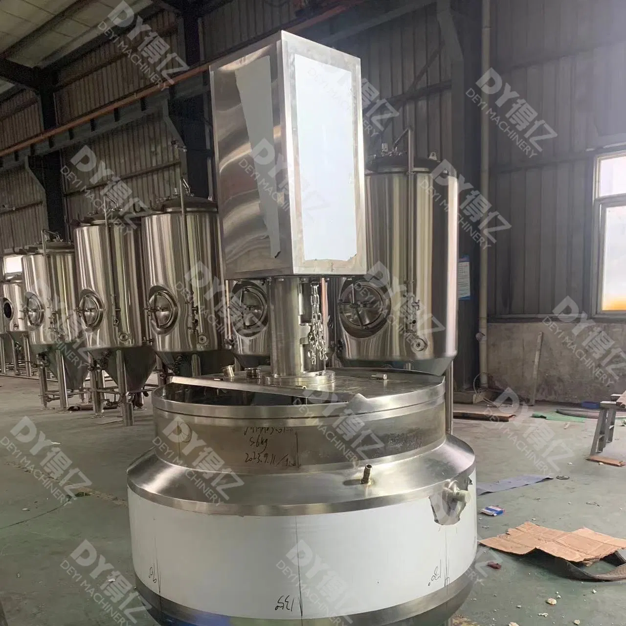 450L Jacketed Kettle Tank with High Shear and Scrapper for Jelly