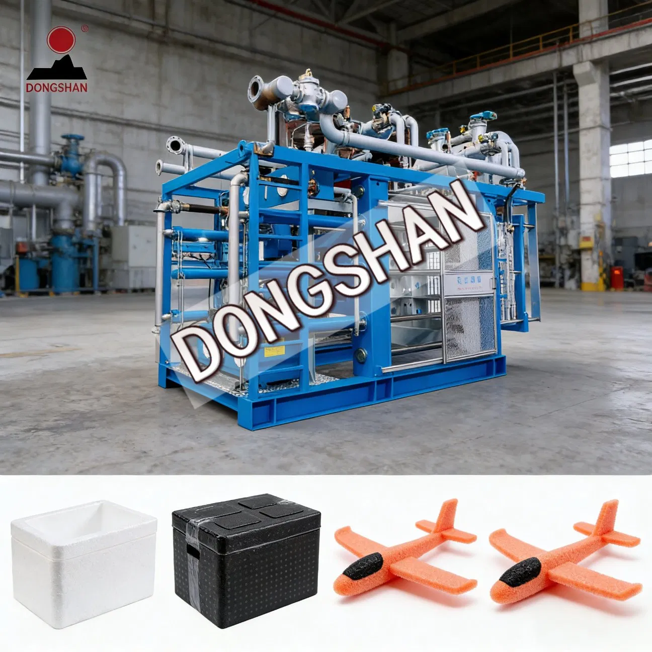 Machine entièrement automatique EPS de type K pour la production à grande vitesse de composants d'emballage isolants personnalisables avec système de coupe de précision