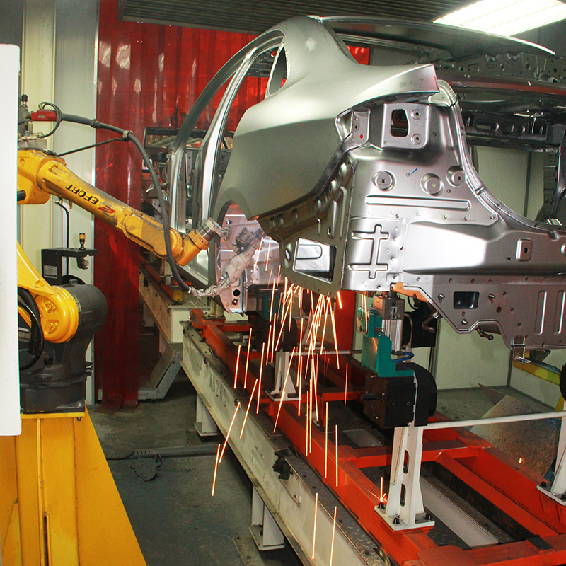 Ground Rail Intelligent Arc Welding Robot for Steel Structure Gantry Welding