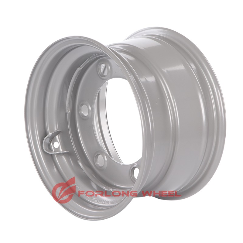 Forlong 10.5IX12 5 Holes ET0 Ral9006 Steel Agricultural Machinery Wheel