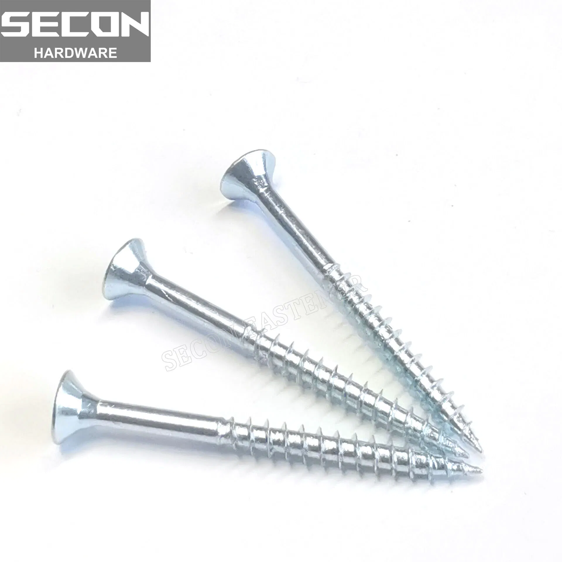 Bugle Head MDF Carbon Steel Chipboard Screw, Double Csk Head, Pozi or Cross Groove, Half Threaded or Full Threaded