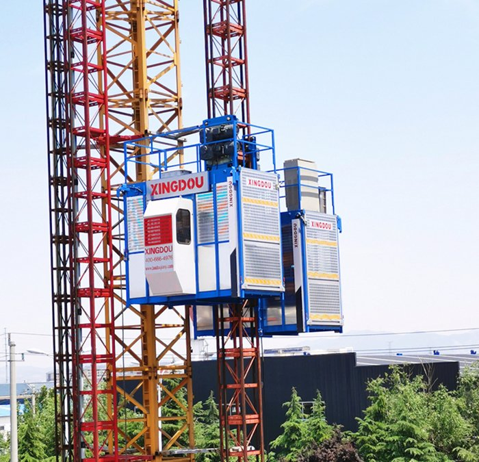Ascensore da cantiere VFD per il sollevamento di persone e materiali in edifici alti