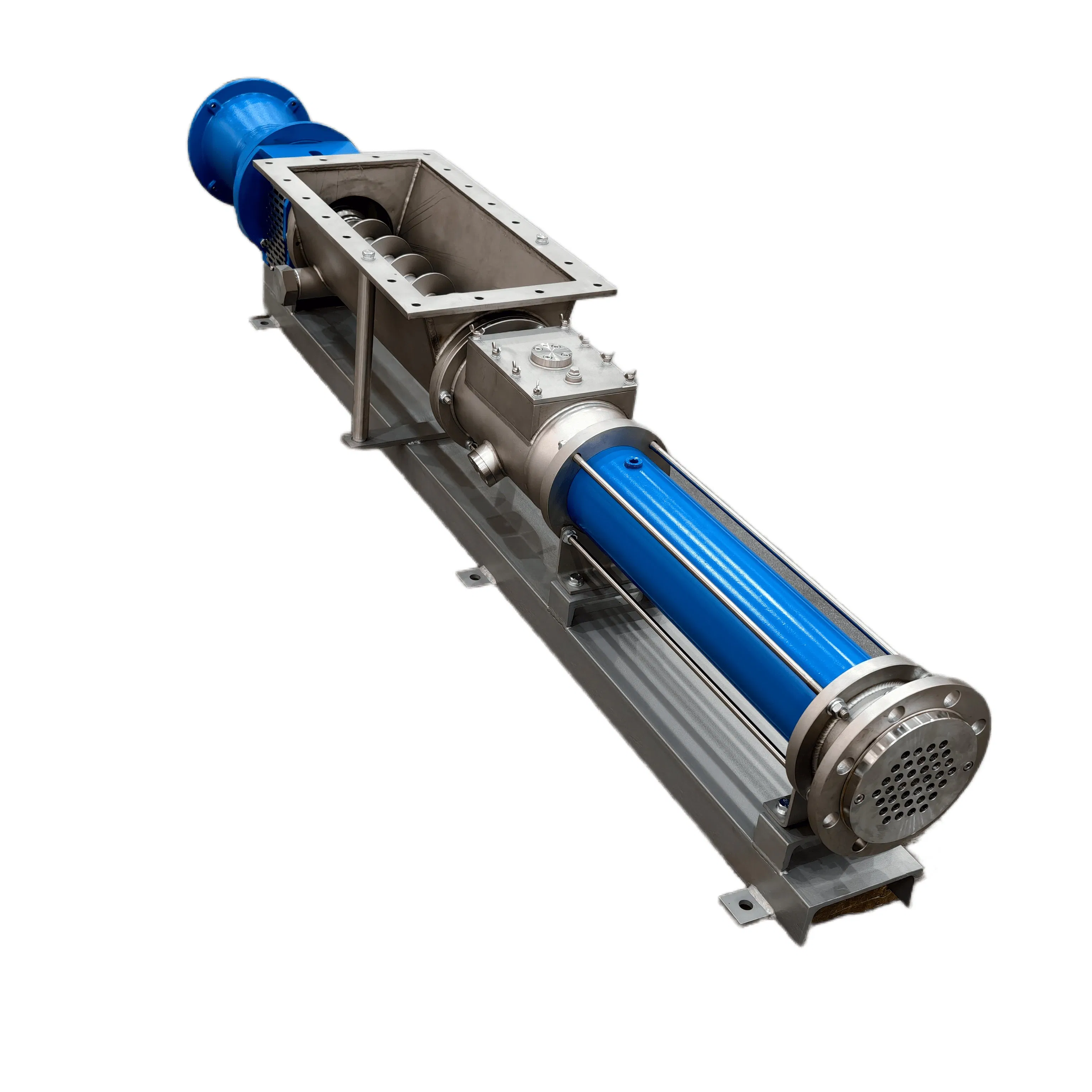 High Viscosity High Solid Content Media Solution NT Hopper Screw Pump