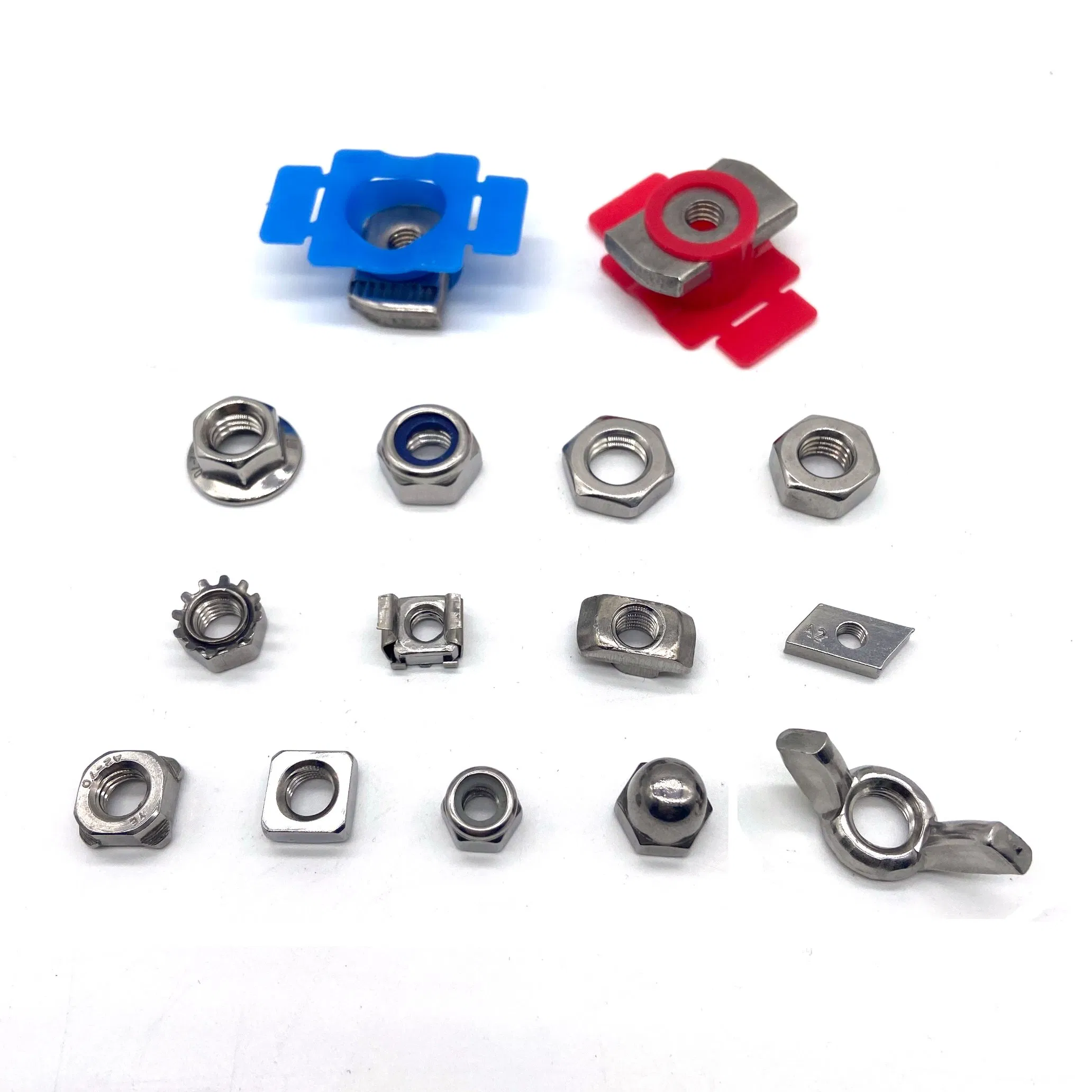 Stainless Steel A2 Hex Flange Square Spring Hexagon Nuts with Bolts