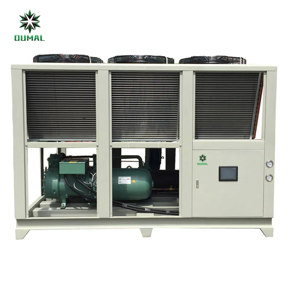 Sistema di raffreddamento ad acqua industriale con refrigeratori a vite da 60 HP e 50 tonnellate