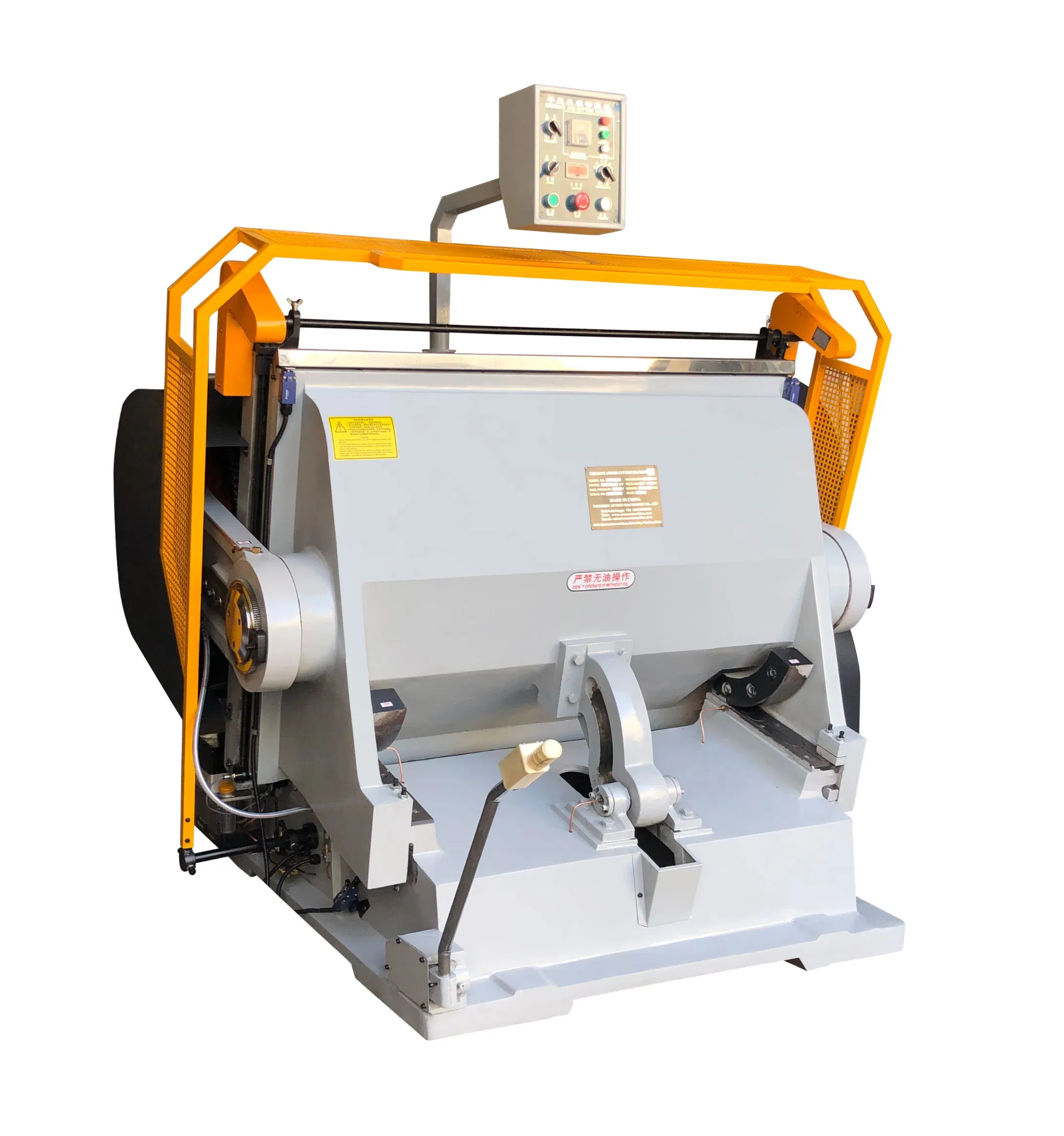 ML-1500 Pressa Fustellatrice Semiautomatica a Piano Piatto con Piega a Conchiglia per Cartone Ondulato e Cartoncino