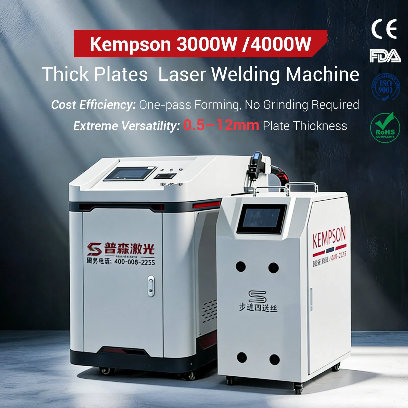 Handheld Fiber Laser Welding Machine for Metal, Iron, Stainless Steel, Aluminum