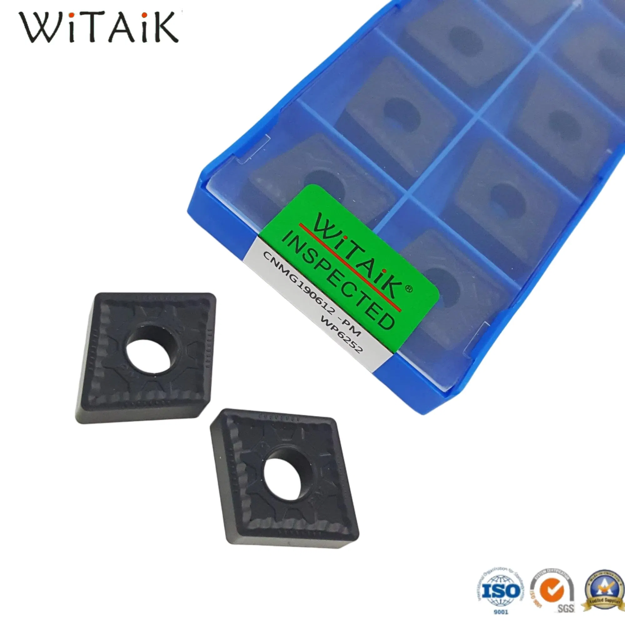 Inserti in carburo Turing Tools di alta qualità Witaik Cnmg120408 per la lavorazione dell'acciaio