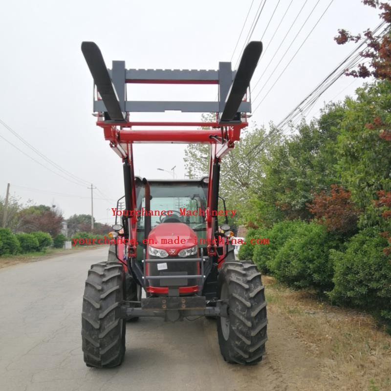 PF10 100-180HP Wheel Tractor Front End Loader Quick Hitch Type 1.1m Length 1ton Lifting Weight Pallet Fork