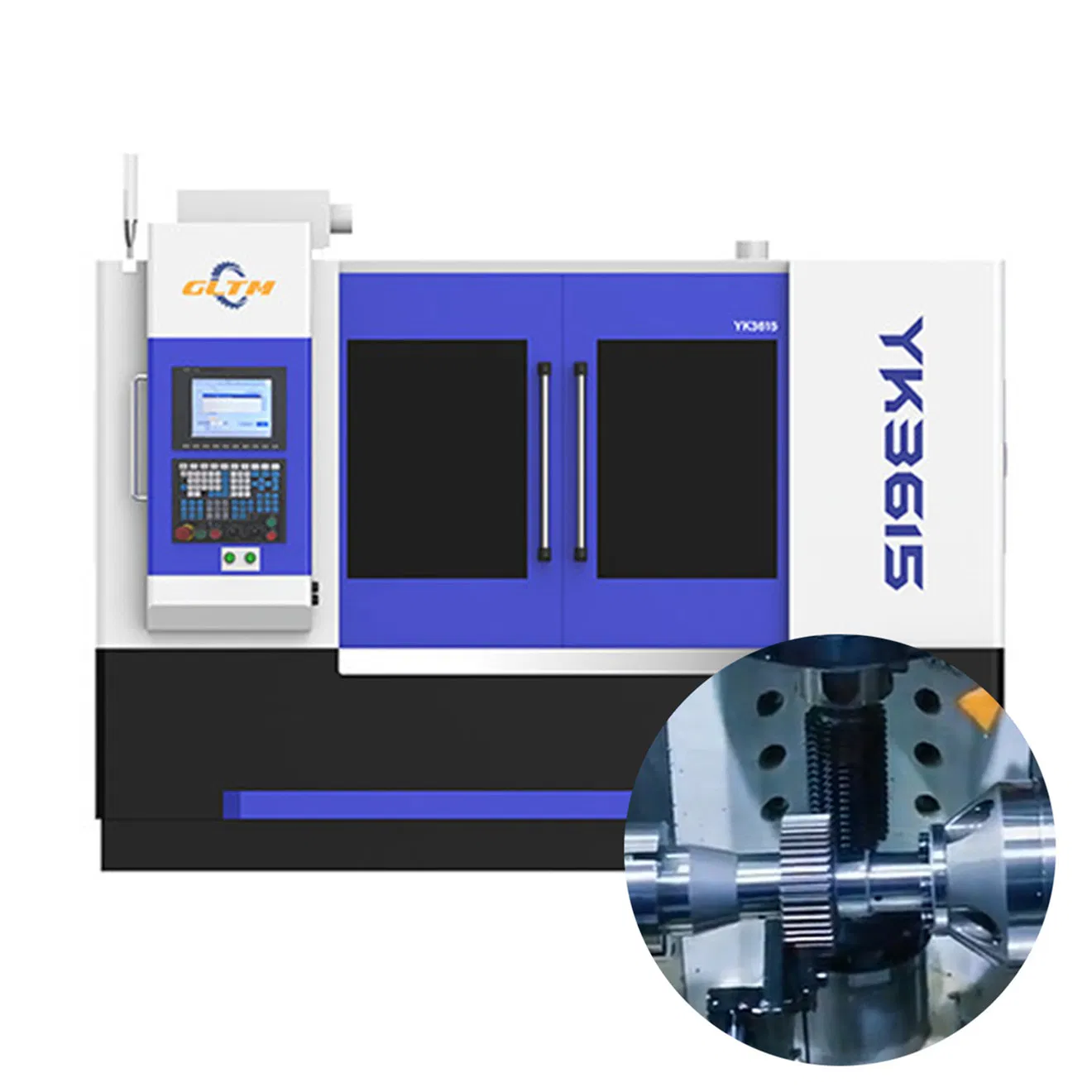Automatische CNC-Keilwellen-Zahnrad-Fräsmaschine für Keilwellenritzel