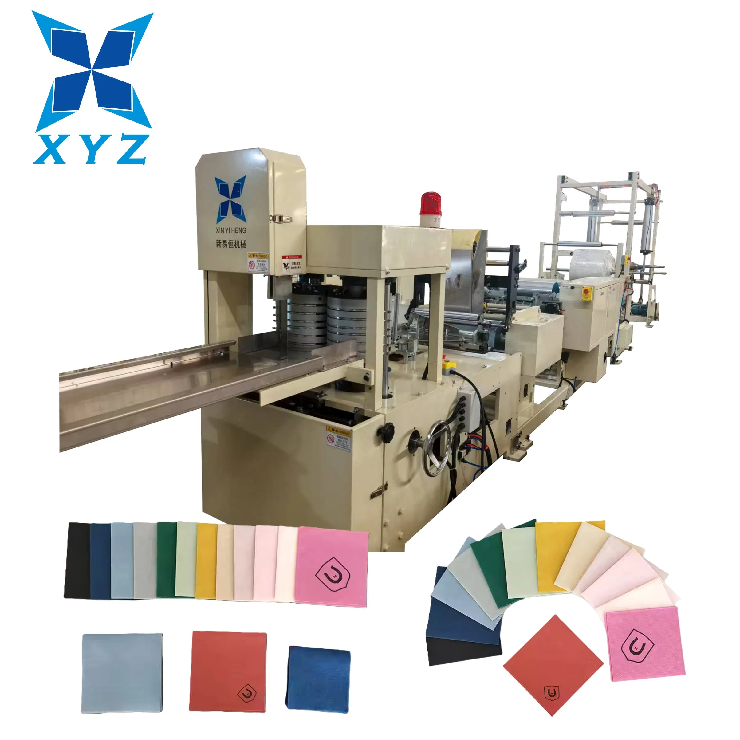 Macchina per la produzione di tovaglioli in carta colorata stampati pieghevoli ad alta velocità