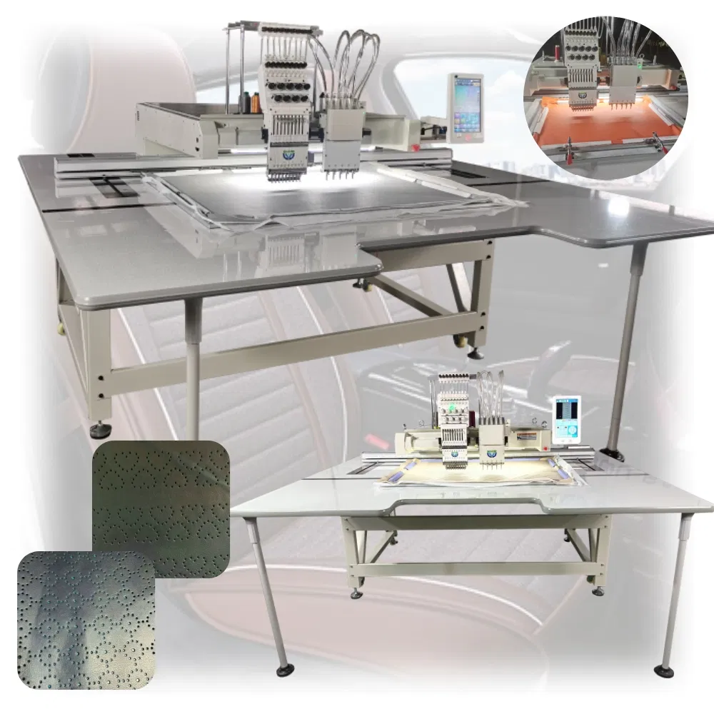 Industrial Leather Sewing Punching Embroidery Machine for Car Interior Leather
