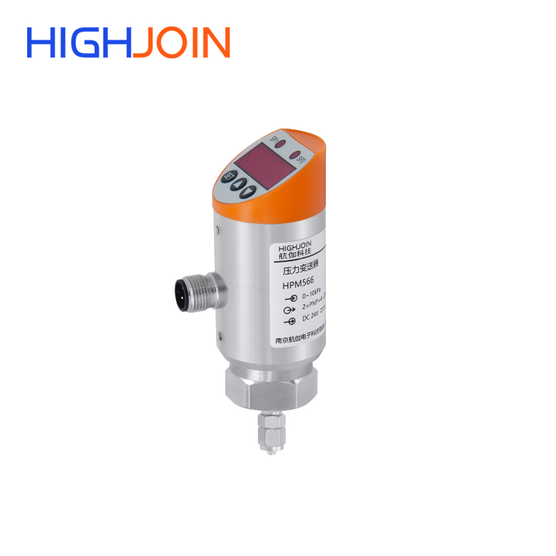 HPM566 Smart Pressure Switch with 4-digit LED Display, 4-20mA 2-Wire Output, Dual 1.2A Electronic Switch Outputs, 360° Rotatable Electronic Pressure Controller