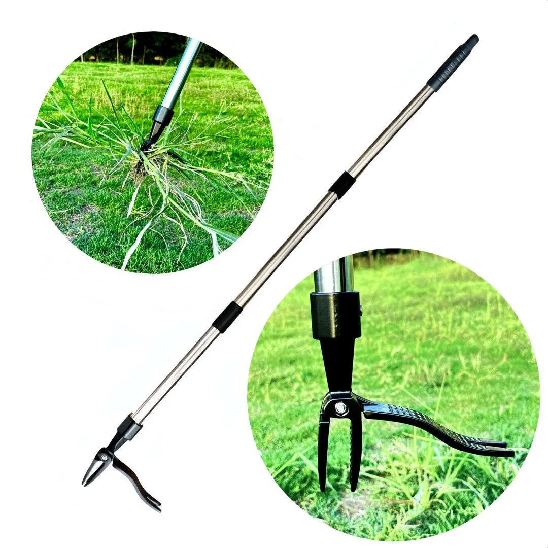 Stand up Garden Weed Puller Tool with Detachable Long Handle