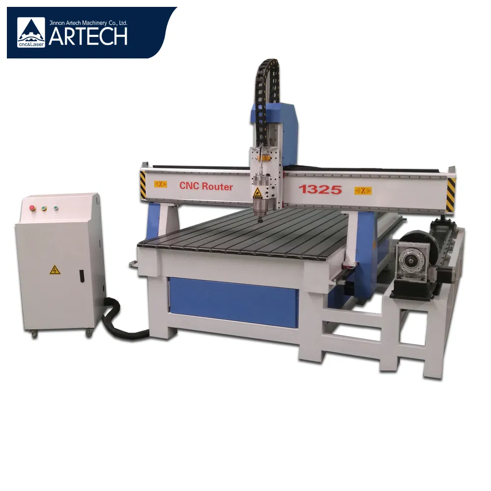4 Axis 1325 Woodworking CNC Router Engraving Machine for Wooden Production Processing
