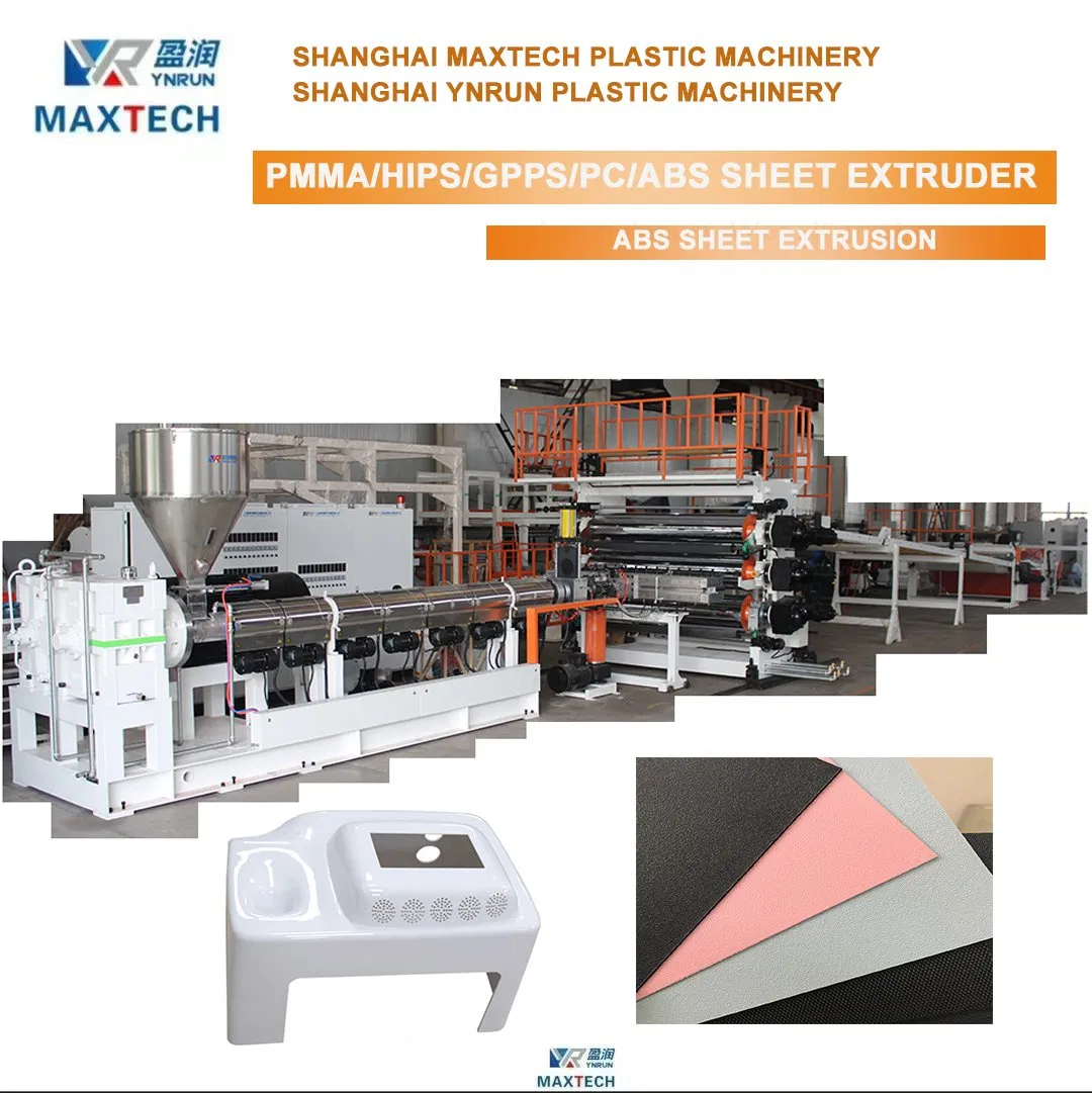 Vollautomatische ABS/HIPS-Platten-/Bahn-/Massivplatten-Extrusionsproduktionslinie mit Siemens-Steuerungssystem-Herstellungsmaschinen