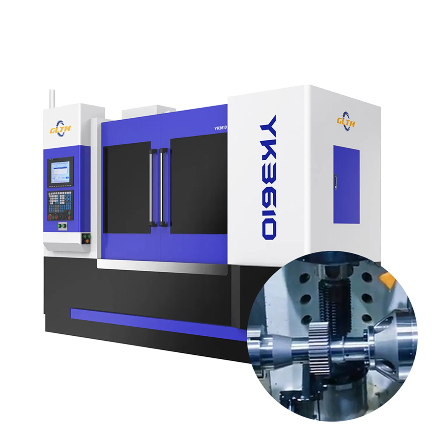 YK3610 Spine Auto CNC Spline Processing Equipment for Long Shaft Spline and Small Gear Hobbing