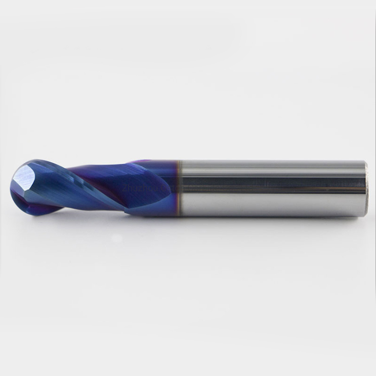 HRC65 Nano Coating Ball Nose Solid Tungsten Carbide Endmill for Stainless Steel