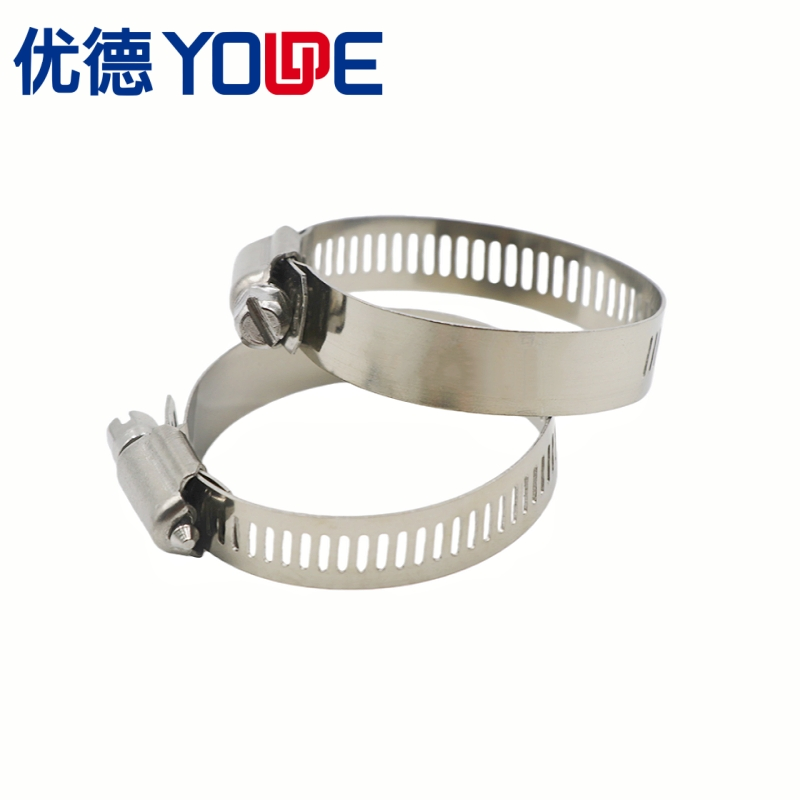 Power-Seal Worm-Drive Stainless Steel 2-PCS Housing Perforated Heavy Duty Hose Clamp