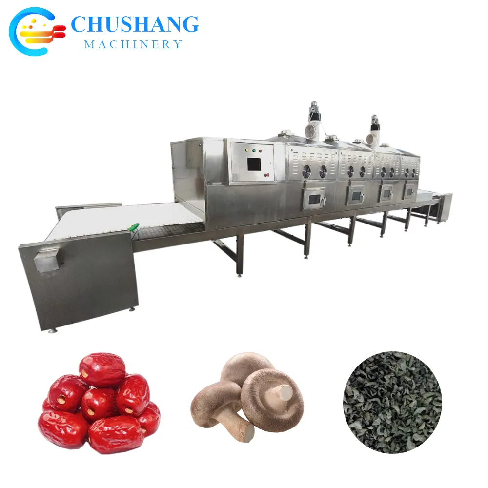 Automatic Jujube Dryer Microwave Mushroom Dates Agricultural Products Drying Sterilization Dehydrator Machine
