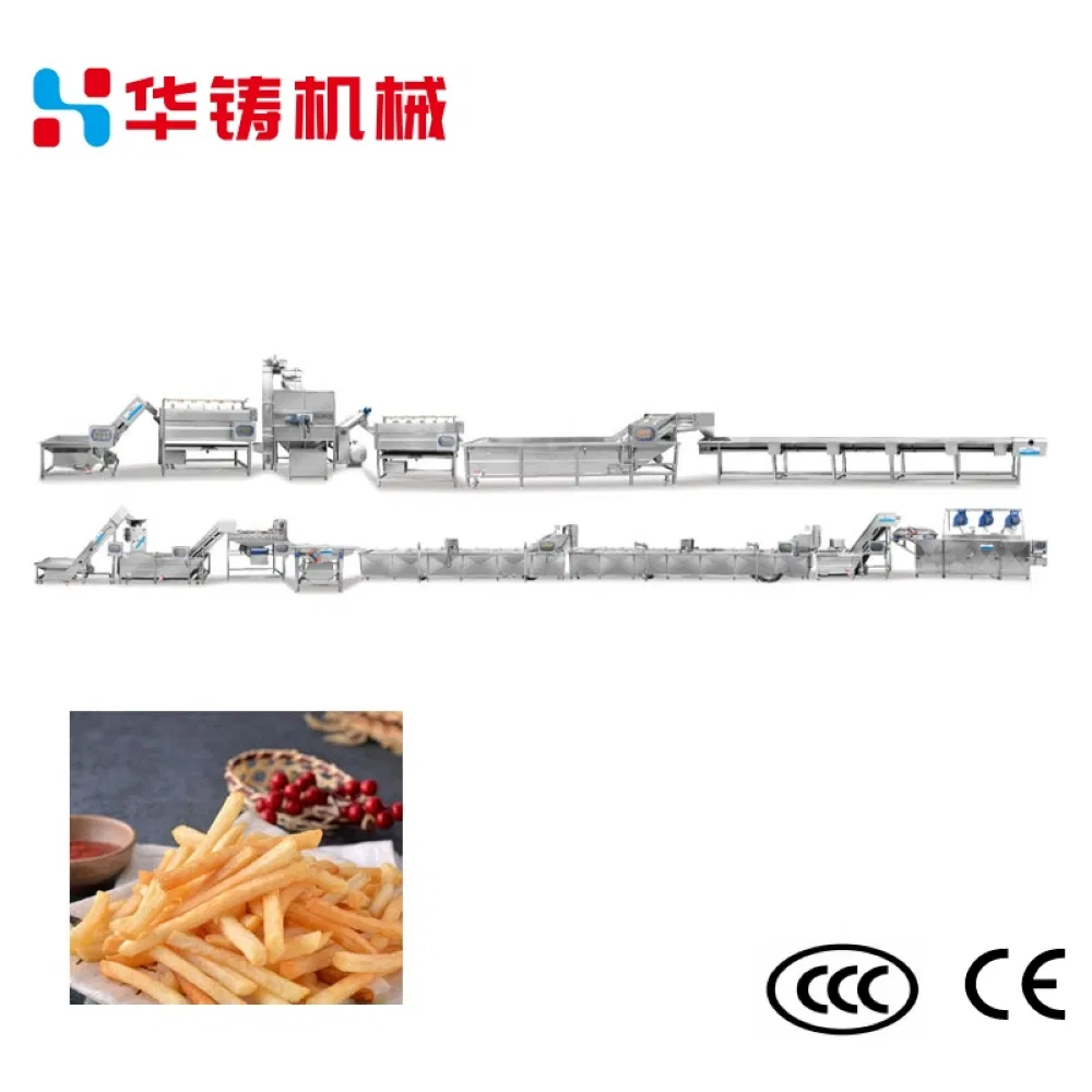 Automatic Frozen French Fries Production Line Machine for Food Manufacturing Plant