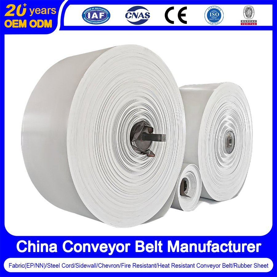 Customizable Ep/Nylon/Steel Cord Cold Chain Conveyor Belt, Cold-Resistant Rubber Belt for Mining, Food Cold Chain, Chemical, Agriculture, Port