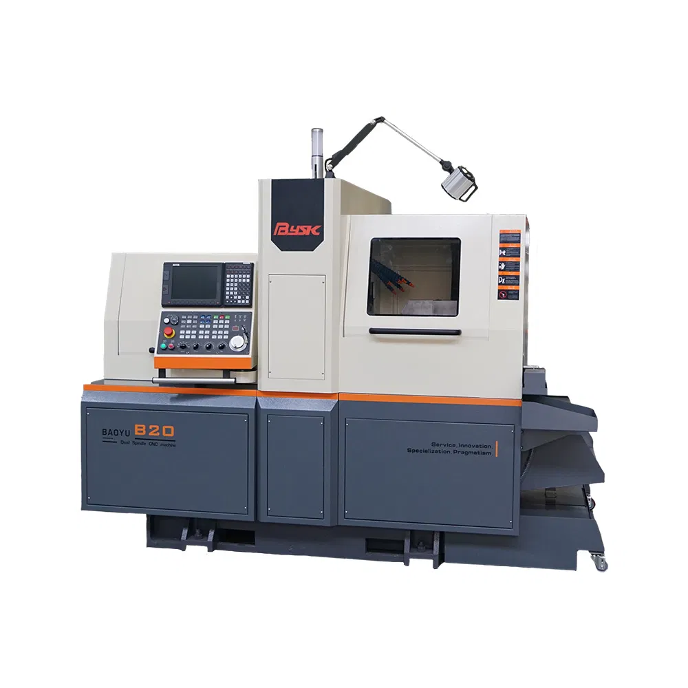 B20 Dual Spindle Precision 5 Axis Swiss Type CNC Lathe Machine for Metal-Cutting