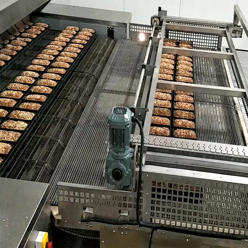 Automatic Hot Air High Capacity Customized Bakery Equipment Continuous Tunnel Conveyor Oven Machine