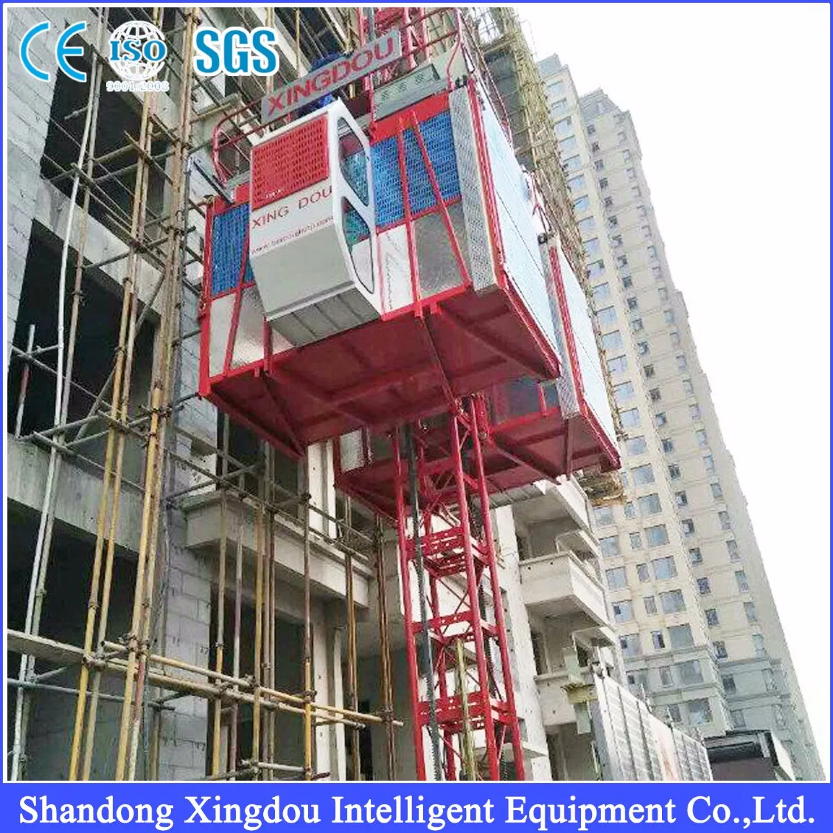 Building Construction Material Hoist with Mast Section for Buildings